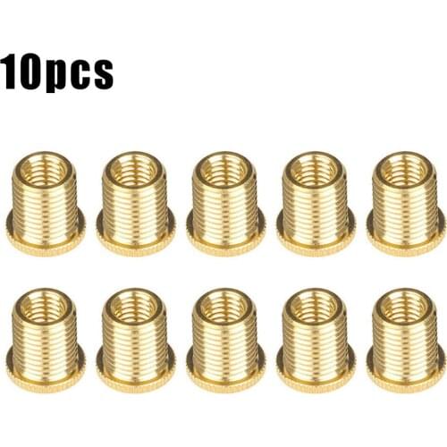 10 Pack Aluminum Gear Shift Knob Thread Adapter Nuts Insert Set M10x1.25 Gear Shift Knob
