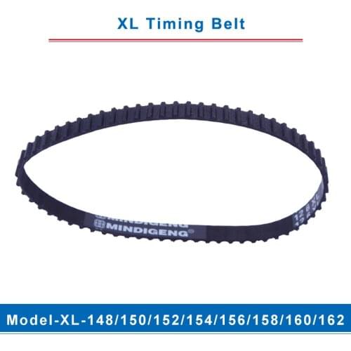 XL timing belt model-148XL/150XL/152XL/154XL/156XL/158XL/160XL/162XL belt teeth pitch 5.08mm width 10/15mm for XL timing pulley