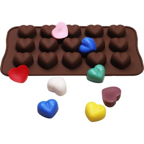 1PC Non Stick Silicone Mold Love Heart Chocolate Cake Mold Baking Ice Fondant Sugar Tool Cake Wedding Decorating Tools LDY114