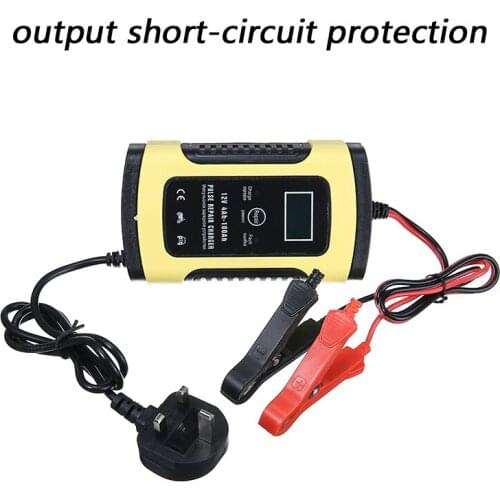 1 PC Car Battery Charger 12 5A Touch Screen Pulse Repair for Car Motorcycle Lead Charging Batteries
