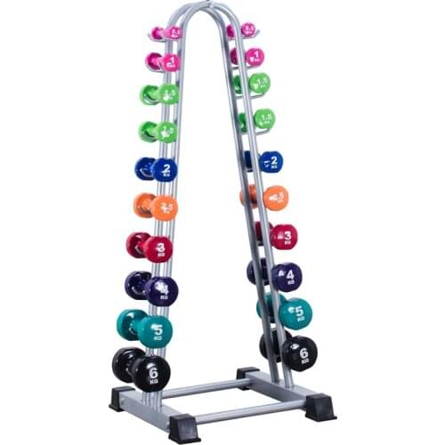 10 Pairs Dumbbell Rack 1 Plastic Dipping Small Gym Dumbbell Show Storage holder Fitness Equipment Juego de pesas para gimnasio