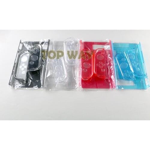 12sets For NS NX Crystal Clear Hard Case Cover For Nintendo Switch Console & Joy-Con Plastic Protective Case