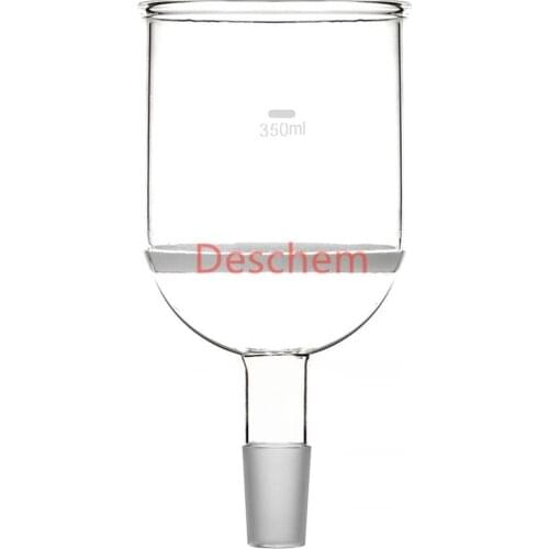 350ml,Buchner Funnel With Glass Ground Joint 24/40,lab Chemistry Coarse Filter