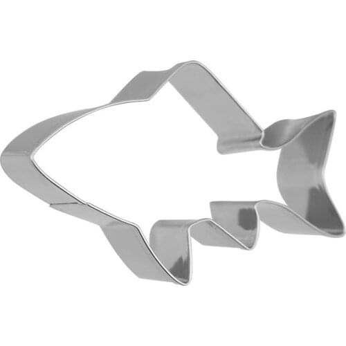 3D DIY Cookie Mold Cutter Animal Shark Shaped Biscuit Moulds Stainless Steel Fondant Molds Cake Decoration Kitchen Baking Gadget