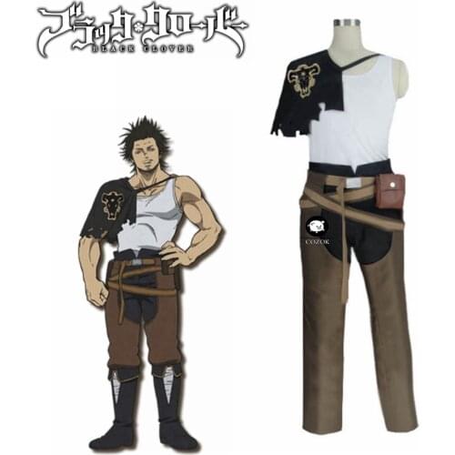 Anime Black Clover Yami Sukehiro Cosplay Costume Halloween Uniform Full Set Any Size