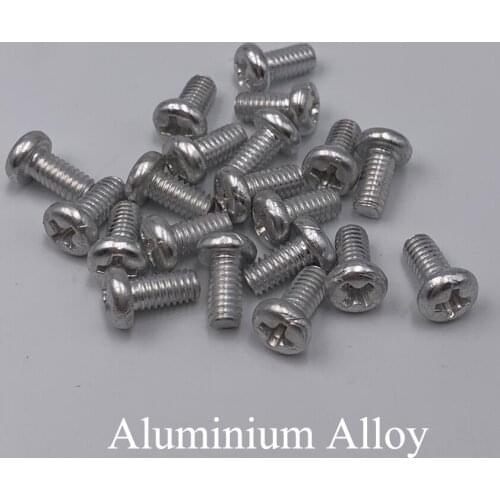 M8 M8*12/16/20/25/30/35/40/45/50mm AL Aluminium Alloy Bolt Phillips Cross Recessed Round Pan Head Screw