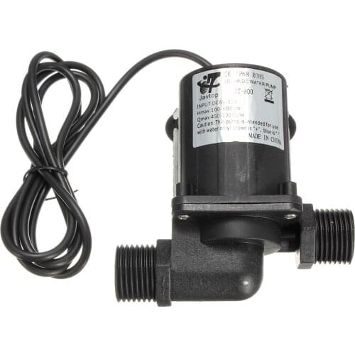 DC 12V Electric / Solar Brushless Motor Water Pump Aquarium Fountain 1000L/H Black