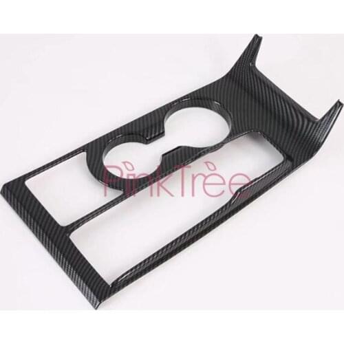 Gear Shift Strip Decorative Water Cup Panel Cover Stickers Trim For Hyundai Tucson 2019 2020 Car Styling Accessories