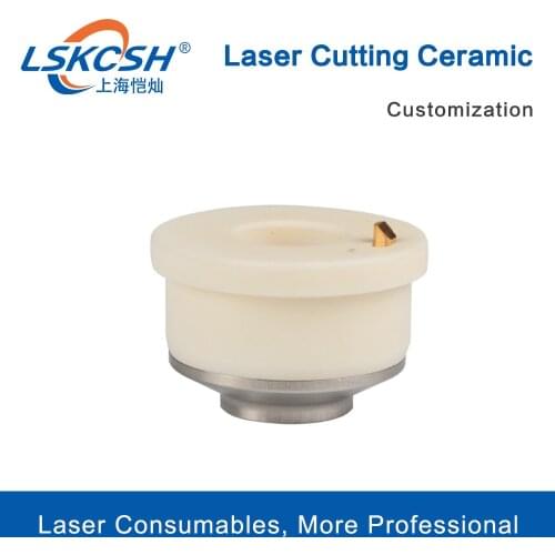 LSKCSH High Quality Fiber Laser Ceramic Nozzle Holder For HankWang Co2 Fiber Laser Cutting Machines