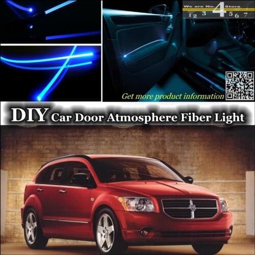 For Dodge Caliber interior Ambient Light Tuning Atmosphere Fiber Optic Band Lights Inside Door Panel illumination (Not EL light)