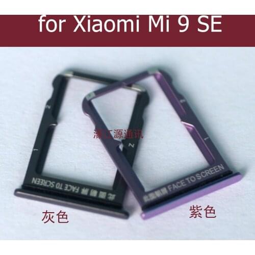For Xiaomi Mi 9 SE Card Tray Holder SIM Micro SD Card Slot Adapter Holder Repair Spare Parts