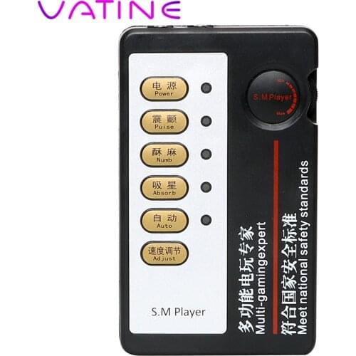VATINE Electric Dual Output Host Electro Stimulation Electric Shock Accessories Therapy Massager Medical Themed Toys