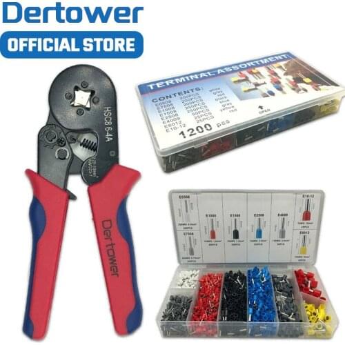 European Style Multifunctional Stripping Tools Tubular Terminal Crimping 0.25-10mm Kit Crimper Cable Decrustation Pliers