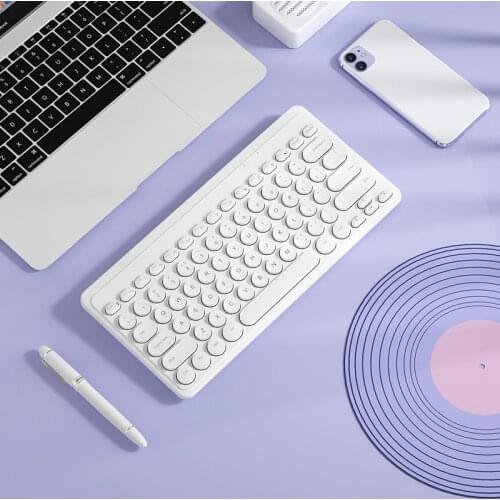 Laptop wired keyboard silent mute USB mini wireless desktop computer external office special typing compact portable mouse set