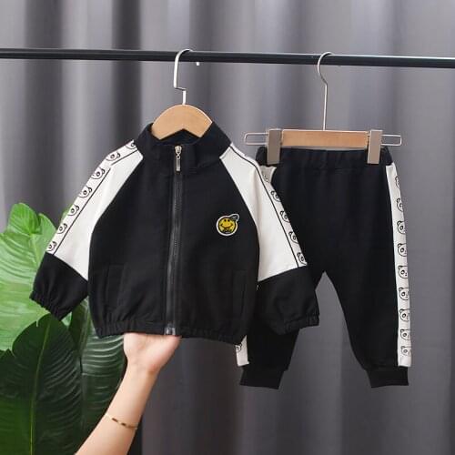 New Spring Autumn Baby Boys Girls Clothes Patchwork Cotton Hoodies Pants 2pcs/Set Children Fashion Splice Kid Casual Tracksuits