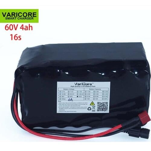 VariCore 16S2P 60V 4Ah 18650 Li-ion Battery Pack 67.2V 4000mAh Ebike Electric bicycle Scooter with 20A discharge BMS 1000Watt