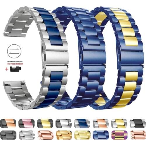 Metal Watchband for Garmin Venu GarminMove 3 GarminActive S Vivoactive 4 4S Band Stainless Steel Bracelet 20mm 22mm Wrist Strap