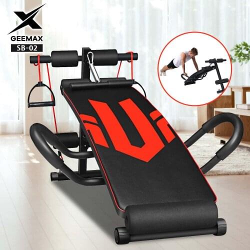GEEMAX Multifunctional Sit-up Bench Supine Board Folding Abdominal Machine bodybuilding Trainer Board Home Gym Fitness Equipment