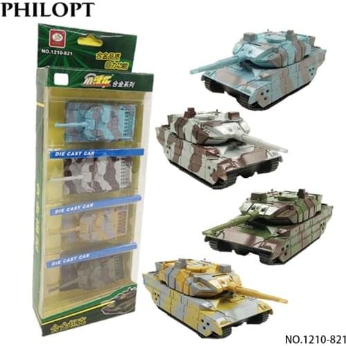 Tank Alloy Toy Model Simulation Military Ground Tank Children Toy Car Pull Back Decoration Gift Toys For Kids 2 To 6 Years Old