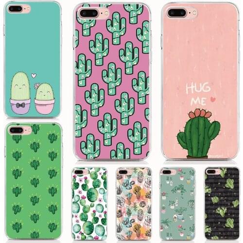 For One Plus 6 7 6T 5 5T X 3 2 one Soft Tpu Silicone Case Cute cactus Cover Protective Coque Shell Phone Cases