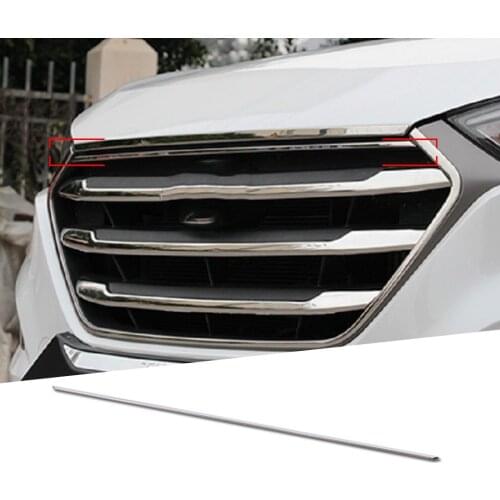 Stainless Steel Front Grille Around Trim Racing Grills Sticker For Hyundai Tucson 2015 2016 2017 2018 2019