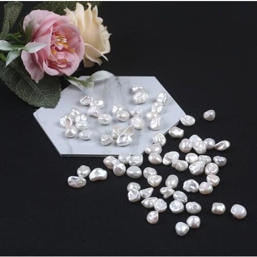 Cheaper Irregular Keshi Natural Freshwater Pearl Grade AAA Good Shiny Loose Bead