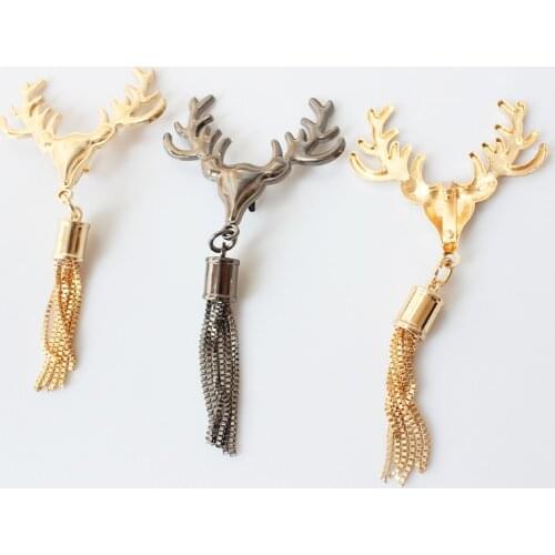 2020 New Metal Clasp Deer Head Shape Turn Lock Twist Locks For DIY Handbag Craft Bag Purse Hardware PartsTassel Bag Hardware Hot