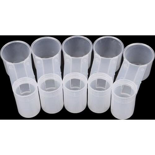 Plastic 5Pcs Bird Feeder Clear Water Bottle Drinker Cup for Pigeon Bird Accessories