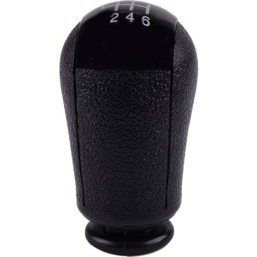 6 Speed Interior Manual Gear Stick Shift Level Knob Head Car Black Fit for Ford Focus Mondeo MK3 S-MAX C-MAX Mustang