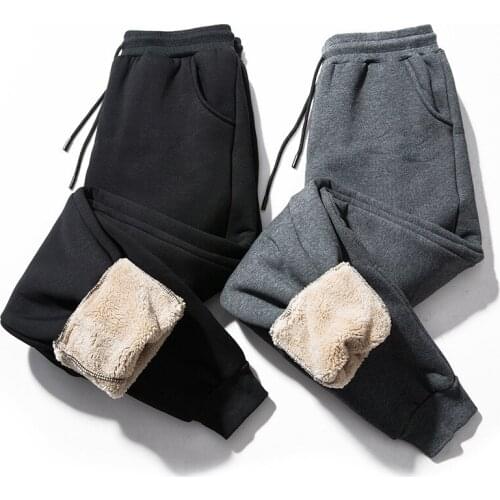 Winter pants men sports trousers Windproof thick warm pants sweatpants for men joggers streetwear cargo pants mens pants