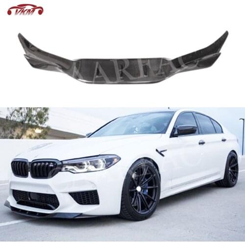 Carbon Fiber / FRP Unpainted Material Front Bumper lip Spoiler Car Decoration For BMW 5 Series F90 M5 Sedan 2018 2019 2020