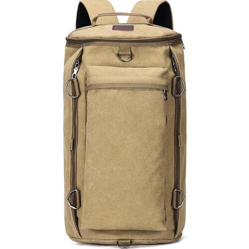 REJS LANGT Large Capacity Travel Backpack Men Retro Design Women Canvas Bag Fashion School Backpacks for Teenager mochila Bags