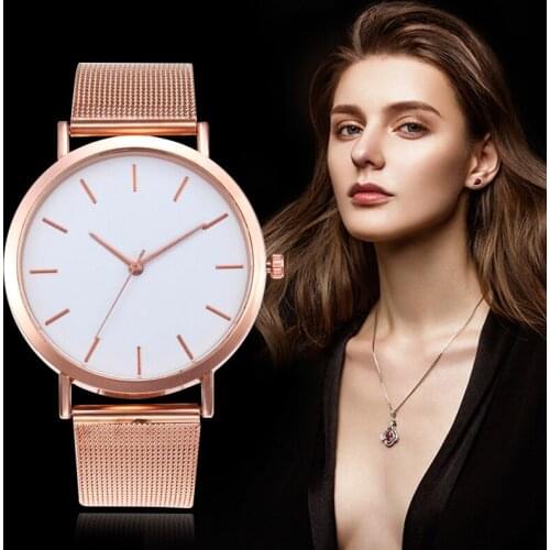 Womens Watches Simple Reloj Rose Gold Silver Luxury Ladies Quartz Watch Women mujer kols saati feminino relogio wristwatch Hours