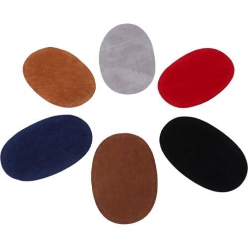 2020 New Style Suede Fabric Oval Patches Sew On Elbow Knee Patches Stickers Repair Sewing Fabric Bag Clothing Accessories