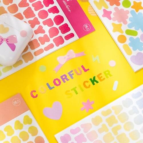30pack Cute new childrens stickers Alphanumeric Cute Paper Sticker Journal Scrapbooking Sticker Notebook Decoration