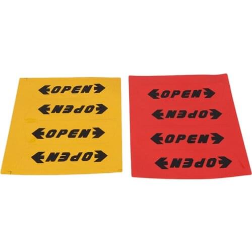 4 pcs/set Car Door Reflective Tape Warning Mark Sign Decals Label Universal Safety Reflective Strips Car Exterior Accessories