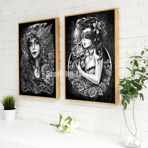 5D DIY Diamond Painting Cross Stitch People Illustrator Skull Motor Girl Needlework Home Decor Full Diamond Mosaic Embroidery