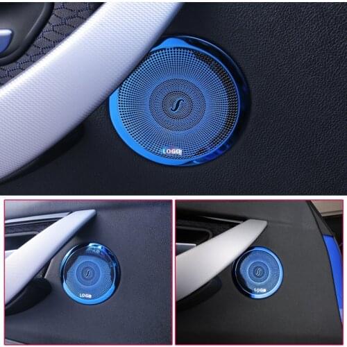 Car-styling stainless steel Car Door Audio Speaker Decorative Cover For BMW 3 4 Series 3GT F30 F31 F32 F34 F36 Trim 3D sticker