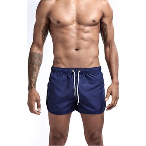 Summer New Mens Beach Pants Casual Home Fashion Urban Trend Thin Section Breathable Lace Solid Color Three-point Man Shorts