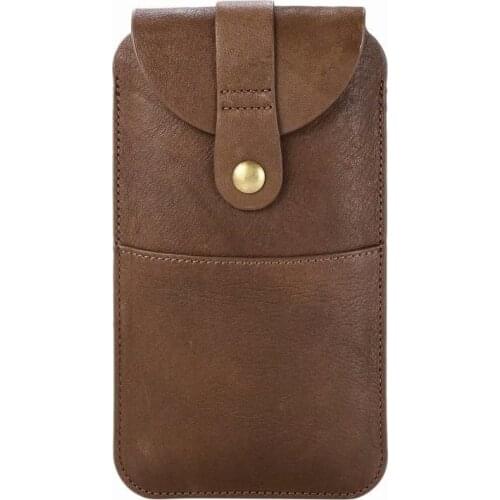 FSSOBOTLUN,For Xiaomi Redmi Note 9 Pro/9T/Redmi 10X/K40 Pro+K30Pro Phone Case Genuine Leather Male Waist Pack Pouch Bags Waist