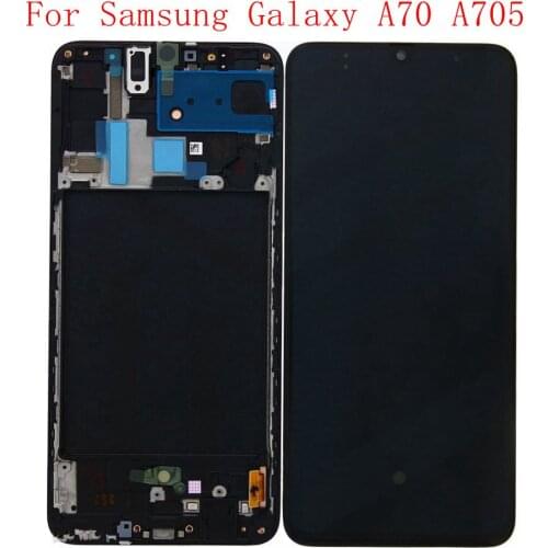 2019 Super Amoled For Samsung Galaxy A70 A705 A705F/DS A705F Lcd screen Display WIth Touch Glass Frame Full Assembly
