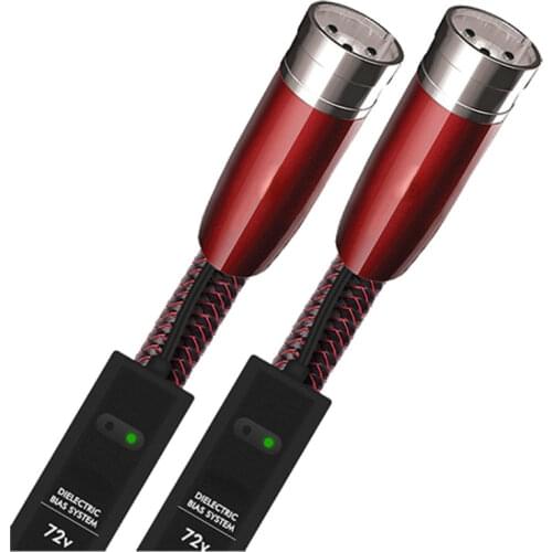 HIFI Audiophile Hi-End FIRE XLR male to xlr female balance Interconnect Cable carbon 72V DBS