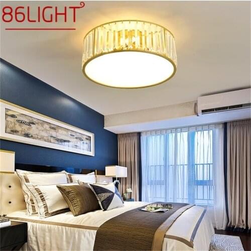 Crystal Ceiling Lighting Postmodern Luxury LED Lamp Fixtures Home For Bedroom Decoration