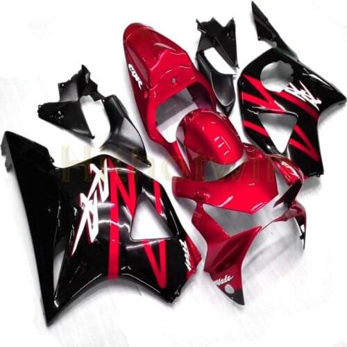 Custom motorcycle cowl for CBR 954RR 2002-2003 CBR954 RR 02 03 ABS Plastic Fairings+Botls+red black bodywork