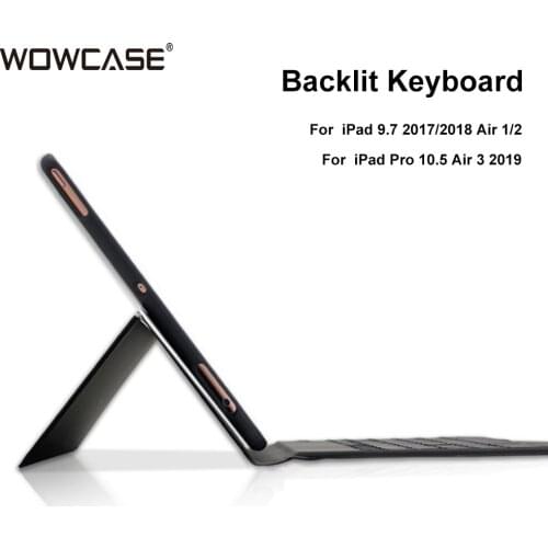 For iPad Pro 10.5 11 Case Keyboard Ultra Slim Backlight Bluetooth Keyboard Leather Cover for iPad Air Pro 9.7 2017/2018 11 Case