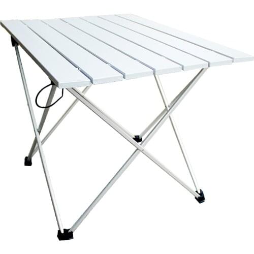Lightweight Aluminum Folding Table, Portable Camp Table, Outdoor Picnic Camping Backpacking Beach Patio