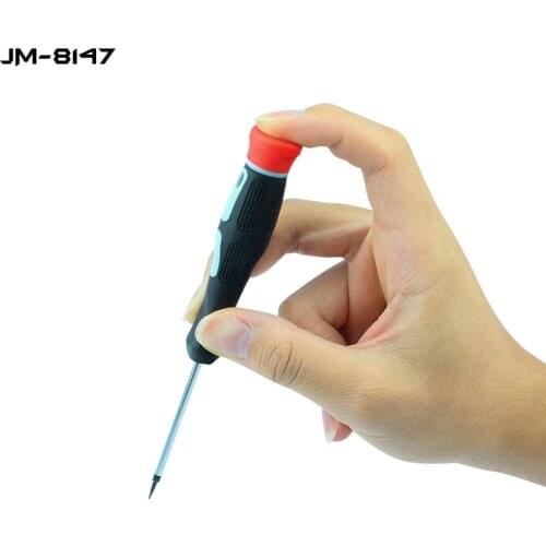 JAKEMY JM-8147 Single Anti-Slip Magnetic Screw Driver S2 Bar Rotating-Top Precision Hand Tool for Phone Tablet Repair