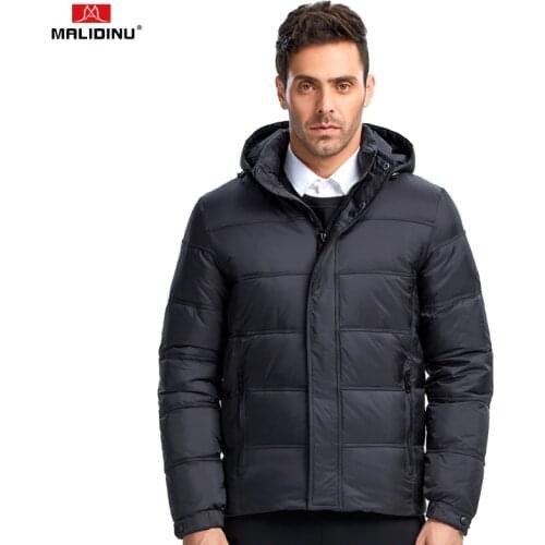 MALIDINU 2020 High Quality Men Down Jacket Winter Down Coat Parka 70%White Duck Down Thick Winter Jacket Brand Puffer Jacket Men