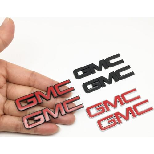 2pcs/lot Metal Stickers for GMC Logo Emblem Badge for Sierra Canyon Yukon Envoy Safari Savana Terrain Acadia Car Accessories