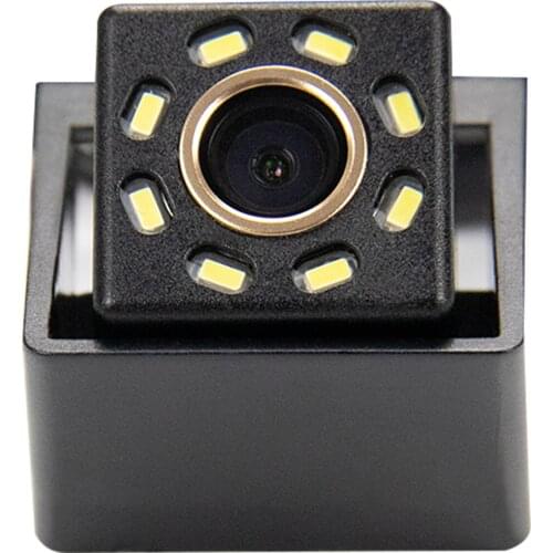 Misayaee Car Rear View Reverse Parking Camera Golden 8 LED for Ssang Yong Actyon (2013 - 2017) Night Vision Waterproof
